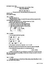 Đề thi chọn học sinh giỏi lớp10 vòng tỉnh năm học 2008 - 2009 môn thi Hoá học 10